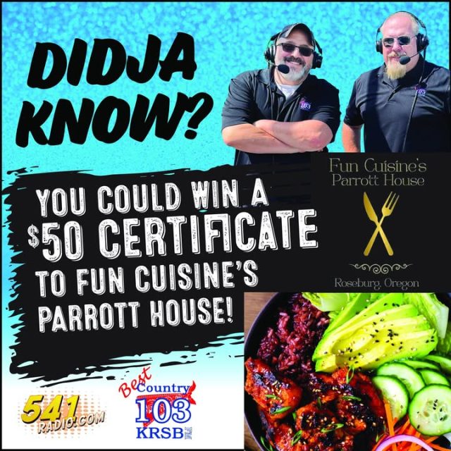 🍂🎉 Fall into fun with facts and prizes! Head to 541Radio.com and share your most mind-blowing "Didja Know" fact for a chance to WIN a gift certificate to Fun Cuisines The Parrott House! 🍽️

In 2003, the largest balloon in the world (Southern Cross) launched from Australia, spanning 42 meters wide, highlighting human engineering feats in aviation.

Drop your own epic fact at 541radio.com/didja-know and join the autumn fun! 🍁 What’s your wildest October fact? Share below and tag a friend who loves quirky trivia!

https://541radio.com/didja-know/
