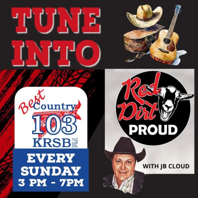 🌵 Saddle up and kick up the red dirt dust every Sunday from 3PM to 7PM with Red Dirt Proud with JB Cloud🎸 

Crank up the grit with the rawest Red Dirt Country vibes—from thumpin' Texas roadhouse anthems to Oklahoma's heartfelt, boot-stompin' soul. We're spinnin' the tracks that fuel the rebels, outlaws, and wide-open highway dreamers! 🤠 

Tune in and join the dusty trail ride, and let's crank the volume on that Red Dirt pride!
