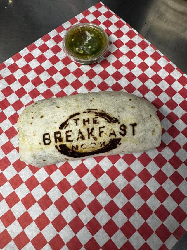 We’re always excited when we get to have food from The Breakfast Nook ! This morning’s order really hit the spot for all three of us — especially that delicious Steak Breakfast Burrito. It was so filling that we all felt like we needed a mini food coma afterward, but the show must go on! 😂

We’re so glad we could send Da’Roadie to pick it up and support our local businesses at the same time. Always a win!

Every weekday morning tune in to the 7:08 Brainbuster for your chance to win a Breakfast Burrito of your choice from The Breakfast Nook  and Best Country 103!