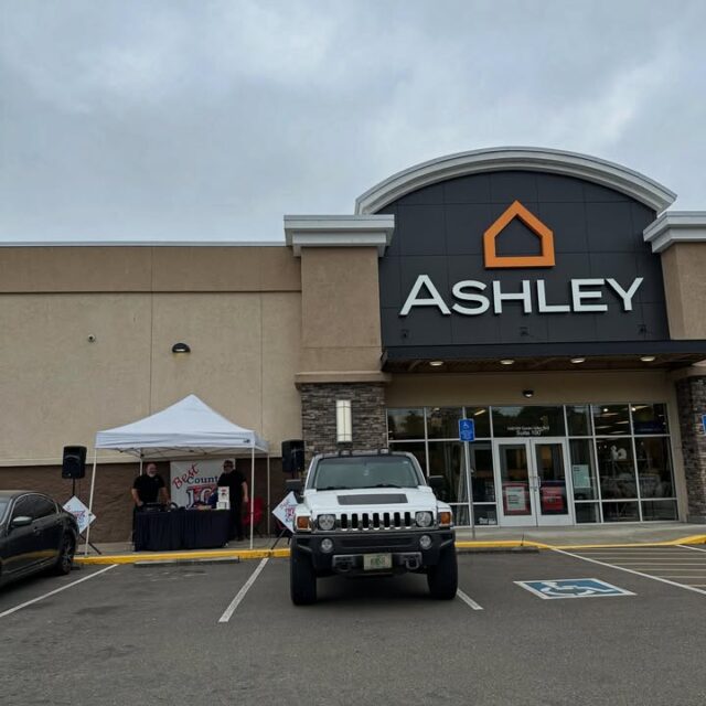Come on down to Ashley Homestore! Moon & Grubes are all set up until 1pm. Come get in on storewide discounts on furniture, mattresses and Outdoor furniture as well as 0% financing and enter to win a Nirvana Recliner. We also have Riley Green tickets to giveaway and more prizes! Come see us and then head out to Glide Sasquatch Festival where we will be set up from 3pm to 5pm!