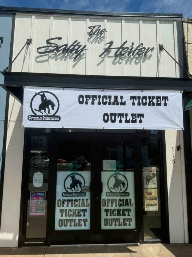More tickets to win to the Challenge of Champions Tour at the Sutherlin Stampede presented by Addcox Heating Center coming tomorrow so tune in to Moon & Grubes in the Morning for the cue to call!!! If you want to guarantee your tickets to the rodeo head on down to The Salty Heifer the official ticket outlet of the Sutherlin Stampede!!!