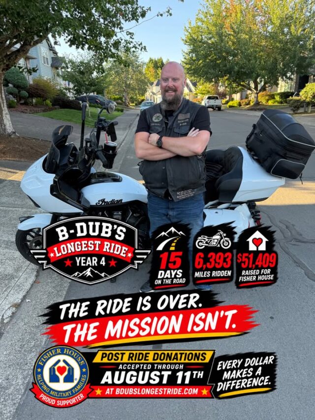 Congratulations to B-Dub for another successful ride this year!