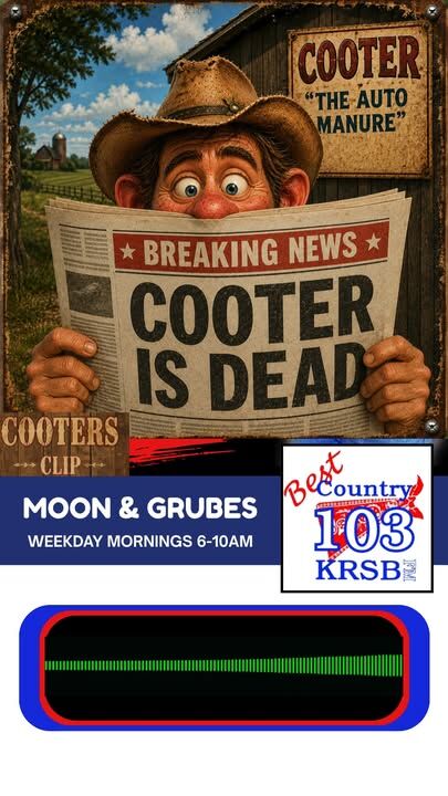 Listen to the full clip at https://bestcountryfm.com/cooter-died/