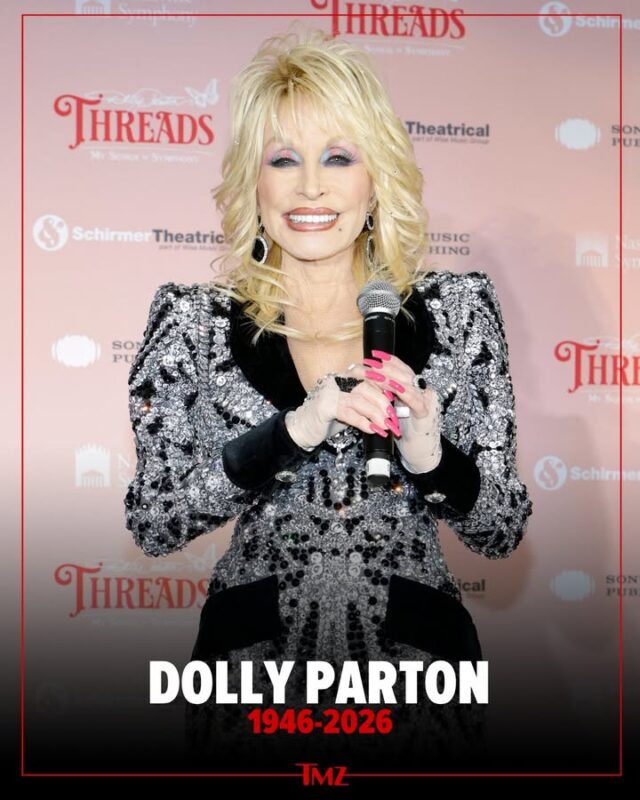 RIP to Dolly Parton; a Legend that can never be replaced. May her music and legacy live eternal.
