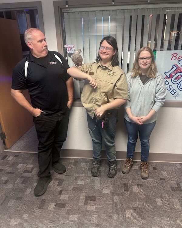 Thank you so much to Wildlife Safari for bringing Harlem the Pigeon in today and telling us all about him and the upcoming events at Wildlife Safari. It's always a wild time when they stop by the studios.

Be sure to head out to some of the upcoming events at Wildlife Safari:

- Turkey Trot on November 26 
- Wildlights December 11-13 8 -20 and 26 -27
- Holly Jolly Giants December 12-13 19-20 and 26 -27