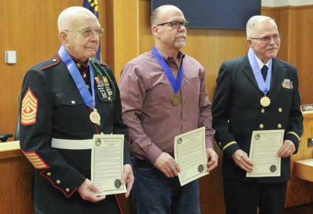 On Wednesday, the Douglas County Board of Commissioners held a meeting in which the issued a proclamation for Four Chaplains Day, recognized a retiring staff member and more.

Four Chaplains Day

On Feb. 3, 1943, the U.S.A.T Dorchester was sunk off the coast of Greenland during World War II. Of the 902 men and women on board, 672 perished.

Among that number were four Army chaplains who gave their lifejackets to other passengers before leading the remaining crew in prayer as the ship sank. Today, those men are honored with National Four Chaplains Day.

To kick off Wednesday's meeting, the Douglas County Board of Commissioners issued a proclamation designating Feb. 3 as National Four Chaplains Day in Douglas County.

For More Information Please Visit www.nrtoday.com