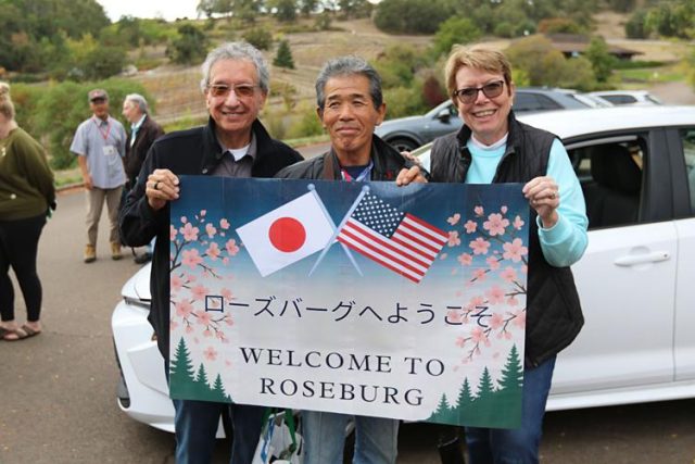 In 1993, two cities nearly 5,000 miles apart came together under a common value: to learn from each other and celebrate both similarities and differences.

On Thursday, those values carried into the present when a group of delegates from Kuki-Shi, Japan, arrived in Roseburg for a week of tourism and cultural exchange.

After flying in to the Eugene Airport, delegates took a ride to Umpqua Community College (UCC), where they met with their host families. For some returning delegates, it was a chance to see old friends and catch up, as hugs were exchanged and tears were shed.

For Koji Kazaki, who is visiting Roseburg for the second time as a delegate, he was unable to choose what his favorite part about the city is. He does, however, have a particular affinity for the wilderness.

"It's so different than Kuki City," Kazaki said. "Mountains, nature, trees. I love this nature."

https://www.nrtoday.com/news/r-zub-go-e-y-koso-delegates-from-kuki-shi-japan-arrive-in-roseburg/article_72347667-fb29-4599-804d-64bdc7d299f9.html