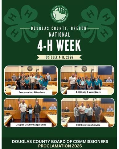 Douglas County Commissioners Tom Kress, Chris Boice, and Tim Freeman issued a proclamation Wednesday at the weekly business meeting calling upon all citizens of Douglas County to observe October 4 through October 11, 2026, as National 4-H Week in Douglas County.

A county release said the proclamation was presented by Commissioner Boice, on behalf of the Board and acknowledged that Douglas County recognizes that 4-H is America’s largest youth development organization, and the commissioners want to recognize the significant impact it has made and continues to make by empowering nearly six million young people every year across the United States with the skills they need to lead for a lifetime.

For More Information Please Visit www.nrtoday.com