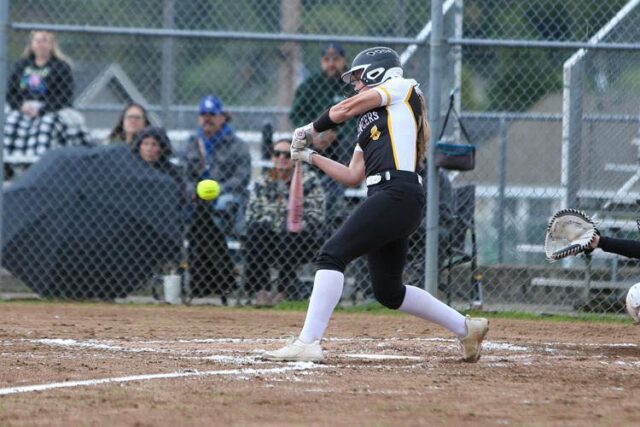 SUTHERLIN — The South Umpqua softball team put Sutherlin in the dog pound with a 11-0 rout in six innings in a Class 3A Far West League game on Tuesday.

The contest was stopped early due to the mercy rule.

The Lancers (12-1, 4-0 FWL), who are No. 3 in the OSAA 3A power rankings and No. 5 in the coaches' poll, have won 12 straight games since a season-opening loss to Dayton.

Pitching and hitting for the South Umpqua was Jasmine Morales.

The senior pitched allowed just one hit in six innings, striking out 13 and walking three. Morales was 3-for-4 at the plate with two RBIs, including her team's only double and a home run.

Following that act was Regan Ireland, who went 2-for-4 with two RBIs and two home runs. Danika Richardson finished 3-for-4 with two RBIs and a homer. Dakota Gallego was 2-for-4 with an RBI and Shiloh Gilbert homered and knocked in three runs.

"We started off pretty quick, but then lulled a little bit. By the fourth inning we picked it up." S.U. head coach JP Kelley said.

When asked about Morales as a player, he said, "She's a fine leader. She's a workhorse, she's got a great attitude and has the team's best interest in mind."

The Lancers have outscored their opponents 60-1 in league play.

"I think we can (go unbeaten), as long as we show up and do our job every day," Kelley said. 

For Sutherlin (9-5, 1-3 FWL), freshman Maya Flora took the loss. She allowed 10 hits and 11 runs (eight earned) with six strikeouts and two walks. Freshman Kinzley Hughes had the lone hit for the Bulldogs. 

The two teams will face off again in a league doubleheader Friday in Tri City, beginning at 3 p.m.

For more information please visit www.nrtoday.com