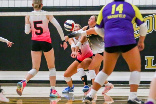 TRI CITY — The South Umpqua High School volleyball team fell in three sets to Marshfield in a Sky 'Em League match on Thursday.

"We definitely pushed through the game hard," South Umpqua junior Gracie Richardson said. "The first set was rough, and then we also were able to work around the messed up rotation (in the second), and we still pushed through. And then on our last set, I think we fought really hard."

Set scores were 25-8, 25-19, 25-20. While South Umpqua head coach Hannah Royal said it took the team some time to warm up in the first set, they competed well in the second and third sets.

For More Information Please Visit www.nrtoday.com