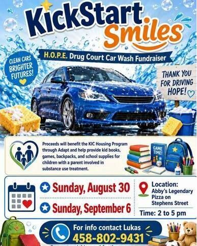 Participants in the Douglas County H.O.P.E. Drug Court Program are putting recovery into action by organizing a series of community car washes to raise funds for projects designed to give back to children, families and individuals throughout Douglas County.

As participants near graduation from H.O.P.E. Drug Court, they complete a community project that allows them to identify a need, develop a plan and find a meaningful way to serve the community that has supported them throughout their recovery journey.

Several current participants are joining together to host upcoming car washes, with each fundraiser supporting the goals of a participant’s individual community project.

The First Responder Appreciation Community Project will take place at Big O Tires on Northwest Stewart Parkway Sunday, August 30th from 11:00 a.m. to 2:00 p.m.

Funds raised will help support a participant’s project, designed to bring first responders, community resources, children and families together in a positive environment that encourages connection, education and familiarity with the people and services available to help during an emergency or crisis.

For More Information Please Visit www.nrtoday.com