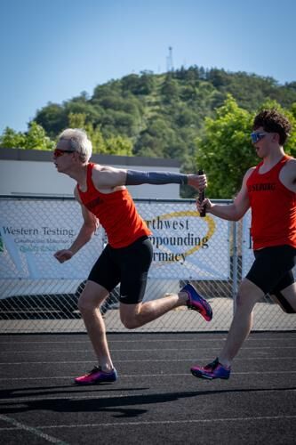 The Roseburg High School track and field teams hosted Sheldon for a dual meet on Wednesday at Finley Field.

Overall, the Roseburg boys team narrowly avoided a loss to Sheldon, ending with 74 and 71 points, respectively. The girls varsity team fell 76-68 to Sheldon.

David Schmid won the 100-meter dash in 11.24 seconds. McLane Stedman was first in the 200 meters (23.43), Joseph Latham won the 400 (50.92) and Ethan Smith crossed the finish line first in the 800 (2:08.33). James Randol and Tayten Keplinger tied for first in the 1,500 with times of 4 minutes, 23.51 seconds.

Beauregard Paschall won the 110m hurdles (17.36 seconds) and placed second in the 300m hurdles (46.12) behind RJ Elliott in first place (42.01).

The 4x100 relay of Adam Lookabaugh, Stedman, Caden Moon and Schmid won with a time of 43.48. Remigio Huerta won the javelin (155-11). Stedman leaped to first place with 5-11 in the high jump.

Rylie McLaughlin won the 1,500 meters with a 5:06.05 time. Mallory Colvin won the 3,000 meters in 13 minutes, 32.66 seconds. Briana Smith won the 100m hurdles (18.62 seconds), placed second in the 300m hurdles (56.30) and placed third in the 1,500 (5:38.70). Alanna Sikes tossed the shot put the furthest (29-8) and Irelyn Weaver won the javelin (105-10).

Suriah Clarno came in first with a 4-10 high jump and Molly Heuberger won the pole vault with a personal best (8-9).

Roseburg will be competing in the Grants Pass Rotary Invitational on Saturday at Grants Pass High School.