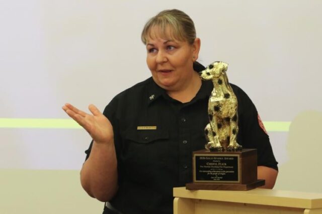 Since 1977, the Oregon State Fire Marshal has awarded one of its highest honors, the Golden Sparky Award, to fire service members who make major achievements in fire prevention or public safety education. As of this week, this year's Golden Sparky will rest on the shelf of a member from Roseburg.

On Wednesday, Roseburg Fire Marshal Cheryl Flick was presented the 2026 Golden Sparky Award by Oregon State Fire Marshal Mariana Ruiz-Temple. The award, modeled after the classic image of a firehouse Dalmatian, was presented as a surprise in a ceremony held at the Roseburg Fire Department.

According to Ruiz-Temple, Flick earned the award through her work in data analysis, where she found that 40% of households in Roseburg have someone with a disability. That data was used foster a partnership between the department and local disability organizations to help expand fire education for disabled persons.

"A lot of times, the people that are doing this kind of work — community work (and) education in schools, in hospitals, — that is kind of like the unsung hero," Ruiz-Temple said. "Using data and science and analytics the way she did has probably solved fires and responses that we may never see, and that's truly the heart of community risk reduction."

Flick said she was both surprised and honored to receive the award. According to her, the data is used to "train the trainers," where the department will work with agencies supporting disabled people to better connect with them.

For More Information Please Visit www.nrtoday.com