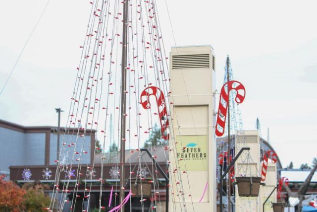 CANYONVILLE — Seven Feathers Casino Resort will light up the sky, the venue and the surrounding areas Friday.

“The Light the Sky Event is our way of sharing the holiday spirit with our guests and the Southern Oregon community,” Seven Feathers Marketing Director Harold Phillips said. “We’ve added even more decorations this year, creating an immersive experience that captures the joy, color and magic of the season. It’s an event designed for everyone from families to travelers and locals alike.”

Light the Sky Holiday event will take place 4-5:30 p.m. Friday at the casino entrance, 146 Chief Miwaleta Lane in Canyonville.

The press release from Seven Feathers said guests of all ages are welcome to enjoy the warmth and wonder of the holiday season with festive activities. These include a complimentary hot cocoa bar, candy canes, other special gifts and a special appearance by Santa Claus.