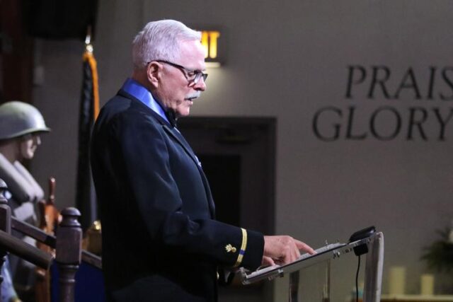 83 years ago, four Army chaplains led crew members aboard the USAT Dorchester in prayer as the ship, struck by a U-Boat torpedo, sunk off the coast of Greenland. Before doing so, the chaplains gave their lifejackets to those in need, making the ultimate sacrifice for their brothers in arms.

To honor their sacrifice, residents of Douglas County gathered on Saturday to attend the 14th Annual Four Chaplains Ceremony and Legion of Honor event in Roseburg.

The event began with a ceremony in which U.S Navy veteran Jim Little, joined by U.S. Army veteran and Douglas County Clerk Dan Loomis, recounted the story of The Four Chaplains and other men who survived sinking of the USAT Dorchester.

For More Information Please Visit www.nrtoday.com
