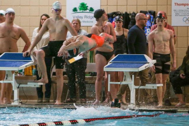 The Roseburg High School boys and girls swim teams defeated Sheldon on Wednesday in the last home meet of the season, winning the Southwest Conference duals at the YMCA pool.

The Roseburg boys defeated Sheldon 110-95, while the Roseburg girls marked a strong 135-71 victory.

Roseburg senior Cameron McDonald said it was a good swim meet, and definitely emotional.

"It was definitely hard, like to realize this is my last time ever, but it was really fun," McDonald said. "On the blocks by my last race, I was like, smiling right before I swam, it was an awesome experience. I couldn't hope for a better senior night."

For More Information Please Visit www.nrtoday.com