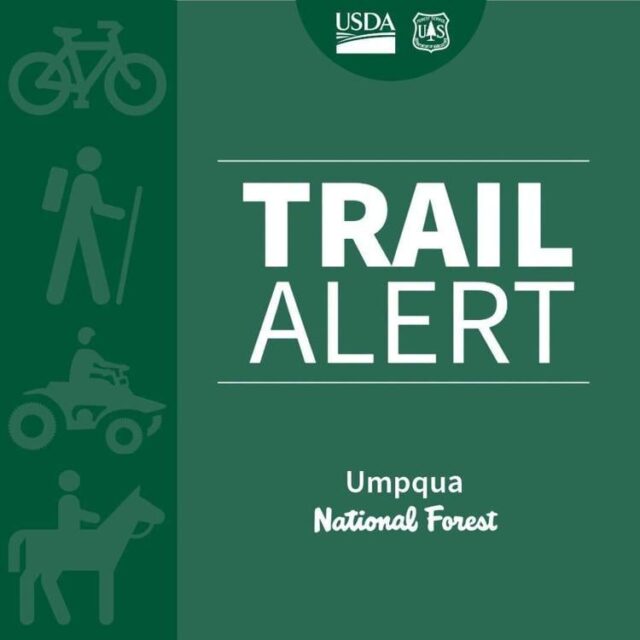 A section of the North Umpqua Trail will be closed from the Wright Creek Trailhead to the Calf Creek Trailhead starting this Sunday, October 4th.

An Umpqua National Forest post said the closure will continue through Wednesday, October 7th for trail recovery operations.

Closed sections will include:

*Mott from the Wright Creek Trailhead to the Mott Trailhead

*Panther from the Mott Trailhead to the Panther Trailhead and

*Calf from the Panther Trailhead to the Calf Creek Trailhead

For More Information Please Visit www.nrtoday.com