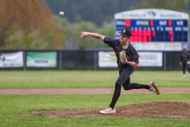 SUTHERLIN — Sophomore Camden Black pitched a complete-game three-hitter and South Umpqua/Days Creek won the opening game of a three-game Far West League baseball series, defeating Sutherlin 6-1 on Tuesday.

Black gave up an unearned run, striking out 10 and walking none. The Lancers improved to 8-3 on the season and 3-1 in the FWL.

"He's a very good all-around pitcher," Sutherlin coach Bret Prock said of Black. "He mixes his off-speed pitches really well, and he's definitely a competitor."

Braxton Hamilton was 2-for-4 with a run, and Crew Donner went 2-for-4 with a run and RBI for South Umpqua/Days Creek. Adam Whetzel was 1-for-2 with two walks and a run.

Riley Cortes doubled, and Jake Narkiewicz and Aaron Lepre contributed singles for the Bulldogs (7-7, 2-2). Cortes scored Sutherlin's lone run in the fifth on an error.

Jackson Tillett took the loss, getting relieved by Cameron King in the fourth. The pair allowed five hits and two earned runs with six strikeouts and three walks.

"I thought those two competed," Prock said. "We needed to give them more support (defensively)."

The Bulldogs committed five errors in the contest.

"That was the difference," Prock said.

The two teams are scheduled to play a doubleheader Friday at O'Malley Field in Tri City, beginning at 3 p.m.

"I'm not upset with the effort today," Prock said. "We need to do a better job at the plate." 

for more information please visit www.nrtoday.com
