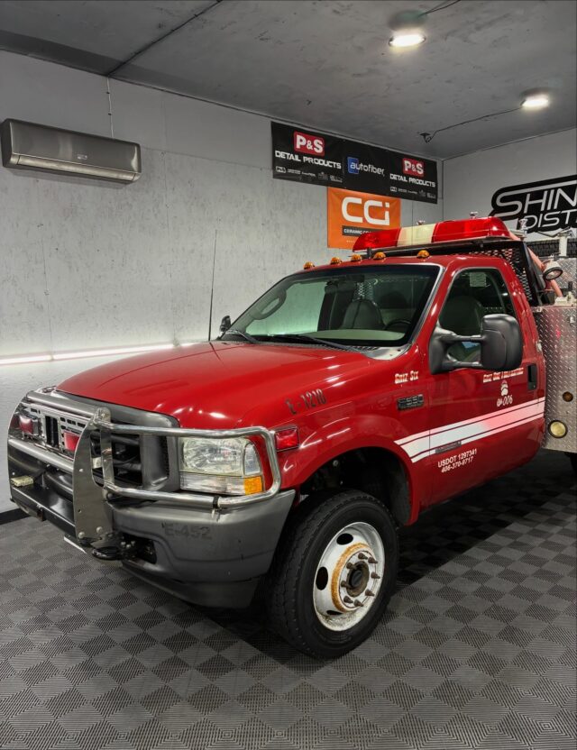 From Faded to Fire Ready 🚒✨

Big collaboration project with Lindsay at Electric Rose on this F550 fire engine for Lotus Fire. Recently purchased and being brought back to life to help battle forest fires this summer, all in tribute to his son and a cause that carries real meaning.

It came in heavily oxidized, faded, and needing a second chance. We corrected the finish, restored the gloss, locked it in with a ceramic coating, and added fresh vinyl decals for a renewed look.

Next stop is Ralph Garza’s Body and Paint for a bed repaint to complete the full restoration.

Truly grateful to be a small part of something bigger than just the work itself.

From Correction to Protection.