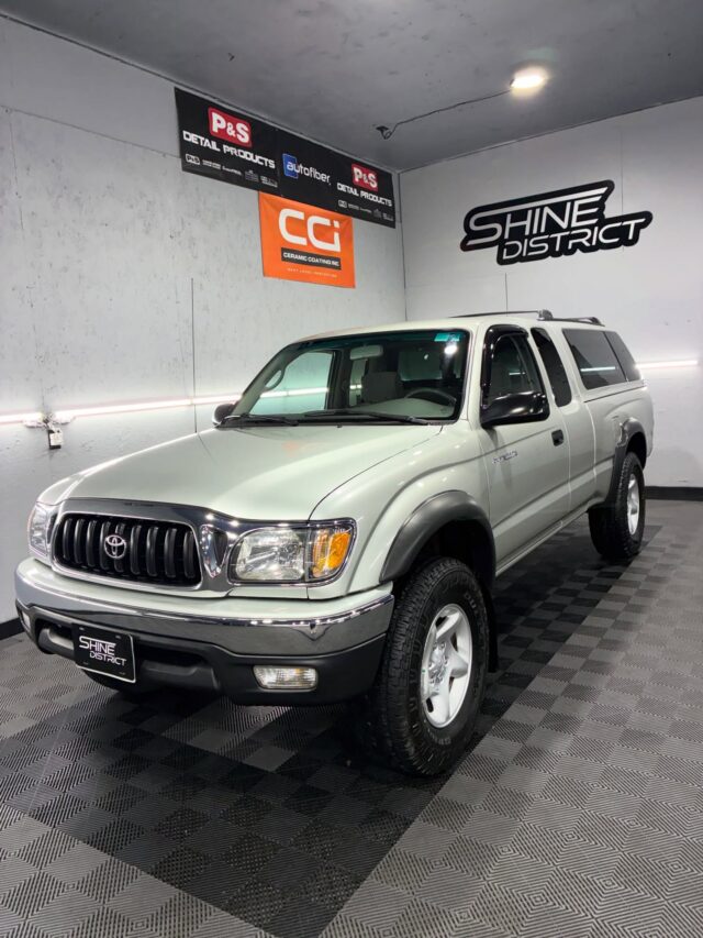 This ’01 Toyota Tacoma was already in solid shape, so the goal was to enhance what was already there. Started with a thorough wash, gloss enhancement polish, and engine bay cleaning to bring out even more clarity and shine.

The bed was cleaned up, faded trim on the fender flares and mirrors were restored, and everything was topped off with a 6 to 12 month sealant for added gloss and lasting protection.

April Special this month only: 🚨 15% OFF Ceramic Coatings-Toyota, Ford, & Honda 🚨 25% OFF Ceramic Coatings- Porsche
⏳Only 1 spot left this month, who’s gonna be the lucky one?

Are older Tacomas the best Tacomas?? 👀

📱 Call or Text (541) 530-4644

From Correction to Protection.