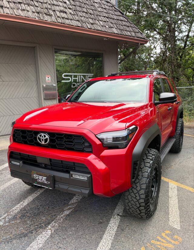 Protected From Day One 🛡️ 

This brand new 4Runner came in for ceramic coating protection to help preserve that fresh off the lot finish and make future maintenance easier.

One of the best times to protect a vehicle is when it’s new. The paint is in some of the best condition it will ever be in, but that doesn’t always mean it’s perfect. Even brand new vehicles can have light imperfections that benefit from paint correction before protection is applied. Correcting those defects first helps ensure the coating is installed on the best finish possible while providing long term protection against the elements and everyday wear.

The front windshield was also coated to help improve visibility and make maintenance easier.

The goal isn’t just to make it look great today, it’s to help it stay that way 💪🏼

📱 Call or Text: (541) 503-4644

From Correction to Protection.