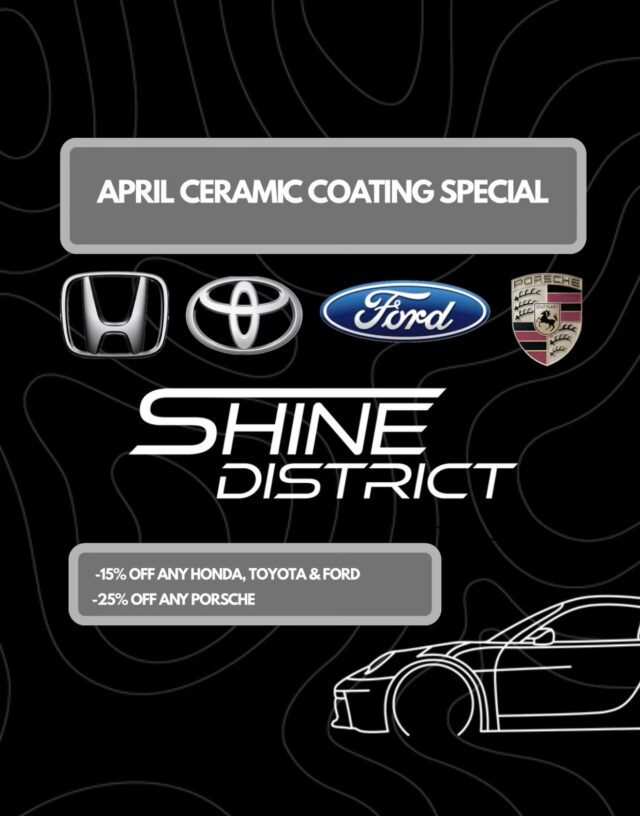 🚨APRIL CERAMIC COATING SPECIAL🚨

Own a Toyota, Ford, Honda, or Porsche? This month’s offer is for you! And Porsche owners, this is the one you don’t want to miss… you’ve got the wildcard on this one.

For the entire month of April: 🔻15% OFF Ceramic Coatings — Toyota, Ford & Honda 🔻 25% OFF Ceramic Coatings — Porsche

Whether your vehicle is brand new or has some miles on it, now is the time to protect it. Constant exposure to the elements wears down your paint over time, a ceramic coating preserves its finish and cuts your wash time in half!
✅Long-term protection ✅Easier maintenance ✅Noticeably enhanced SHINE

⏳Limited spots available! once they’re filled, they’re gone.

Got questions about coatings or if your vehicle is a good fit? Come stop by and learn a little bit about the process and the benefits it brings to your paint. 📍2405 NE Diamond Lake Blvd, Suite 55, Roseburg, OR

📲 Call/Text: (541) 530-4644

From Correction to Protection.