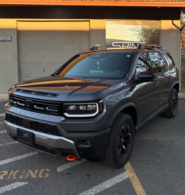 Just picked it up… but wanted it done right.

This Honda Passport came in with only 750 miles for paint correction, full protection, and a badge swap.

All the exterior plastics coated to prevent early fading, and the chrome emblems replaced with blacked-out ones for a cleaner finish.
Subtle changes, big difference.

If you just bought a new vehicle, don’t wait until it starts showing wear. Get it protected to lock in that brand new finish.
📱 Call or Text (541) 530-4644

From Correction to Protection.