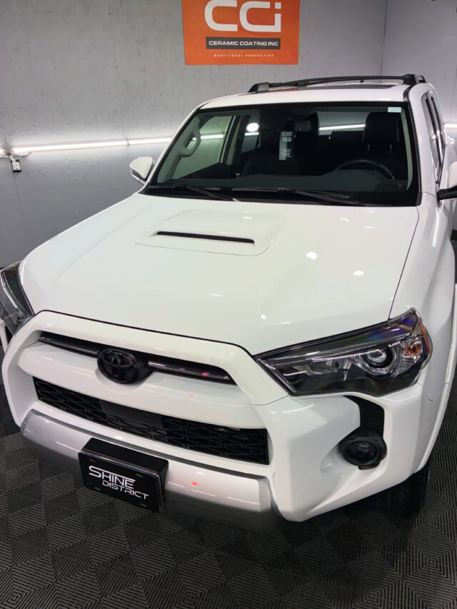 This 4Runner came in for a full paint correction and coating, with the windows coated as well for added protection and easier maintenance.

The paint correction was paired with paint touch ups to clean up smaller imperfections. The headlights had some deeper scratches that required sanding before receiving a full restoration to bring them back to their best.

The owner had another vehicle coated first and liked the way it turned out so much that the 4Runner was scheduled right after. Seeing the finished results on the other vehicle was all it took to know this was the right choice for the 4Runner.

Safe to say, the results were worth coming back for 💎

🏁 Protected with @f1nishcoatings Rally Pro

📱 Call or Text: (541) 530-4644

From Correction to Protection.